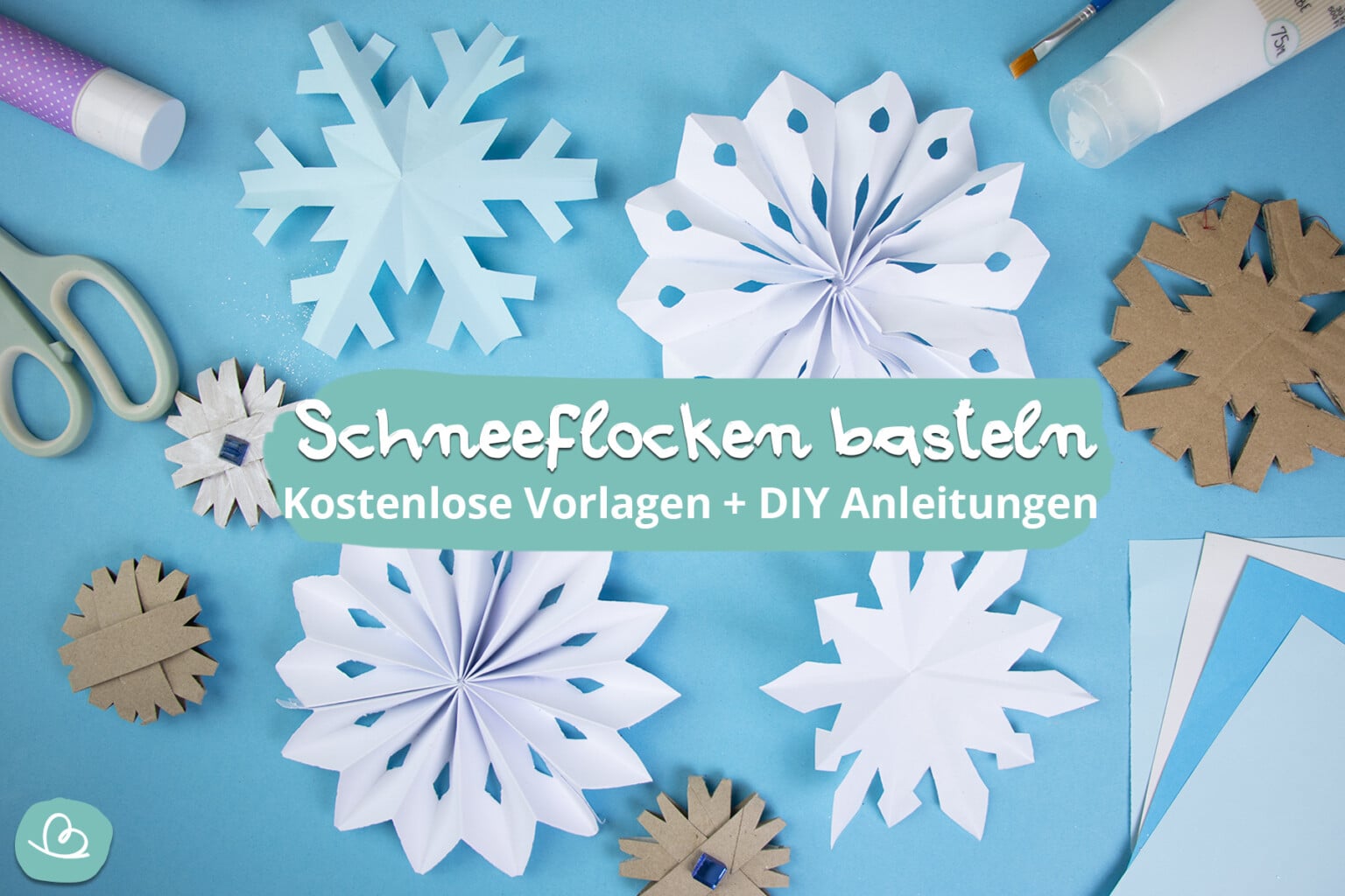 Schneeflocken Basteln Vorlagen