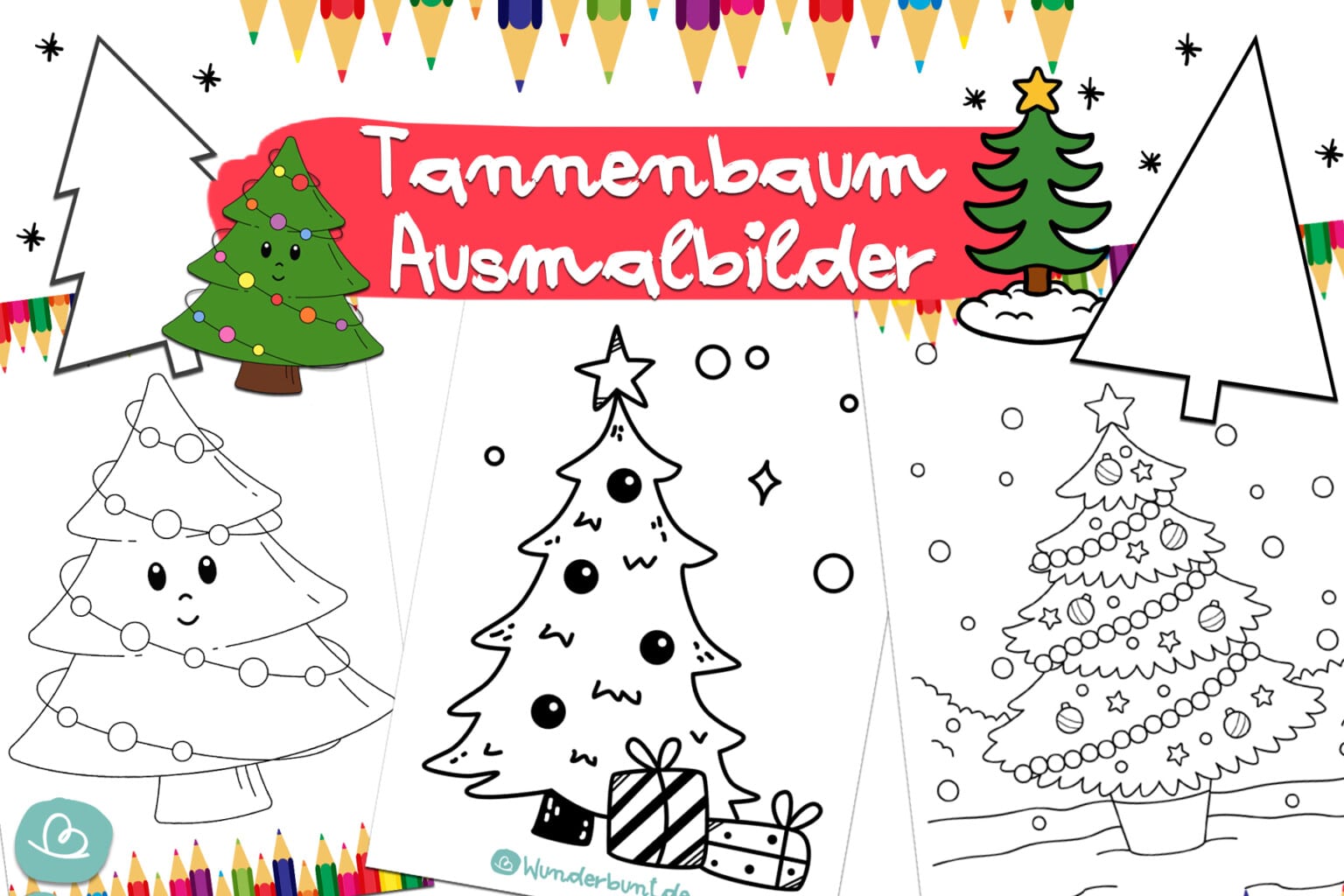 Tannenbaum Ausmalbilder 14 Malvorlagen Wunderbunt.de