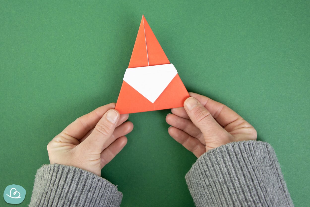 Origami Weihnachtsmann