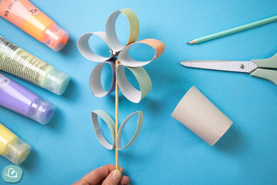 Blumen Aus Toilettenpapierrollen