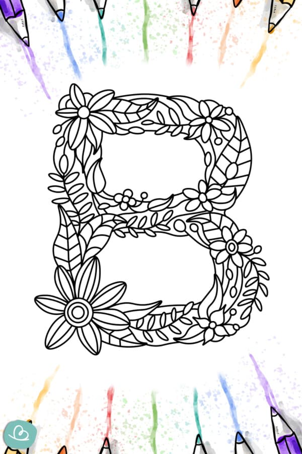 Buchstaben-Mandala Vorlagen zum Ausdrucken - Wunderbunt.de