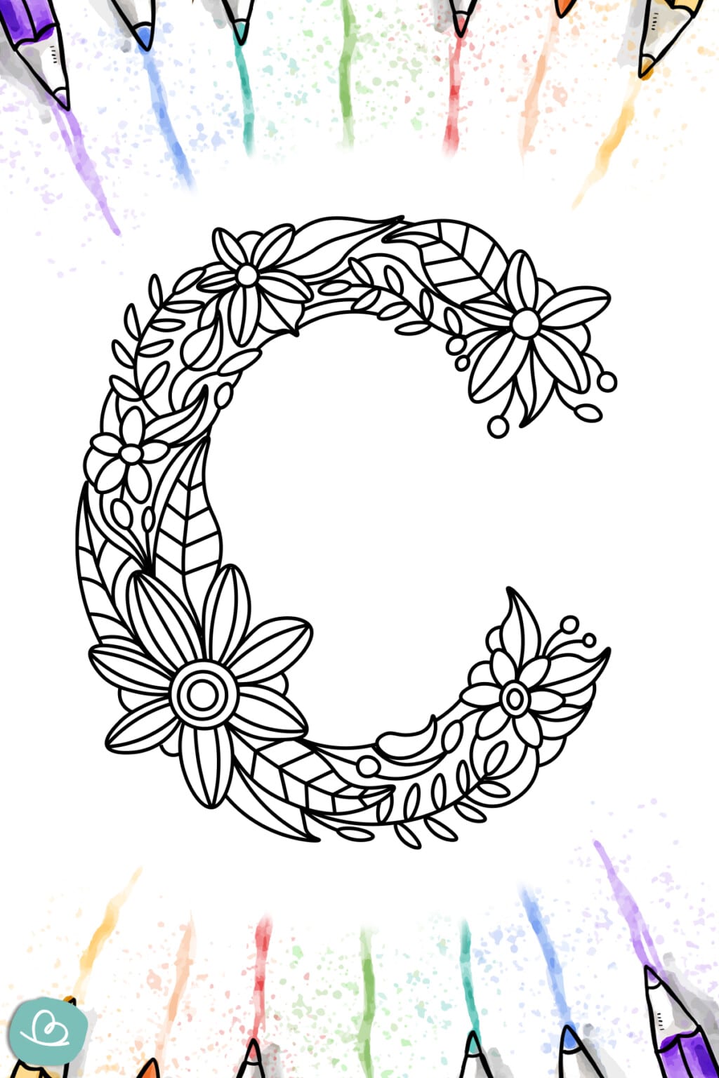 Buchstaben-Mandala Vorlagen zum Ausdrucken - Wunderbunt.de