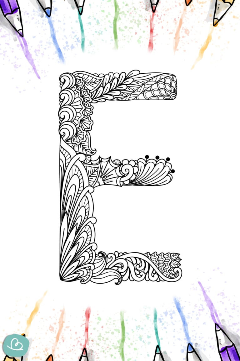 Buchstaben-Mandala Vorlagen zum Ausdrucken - Wunderbunt.de