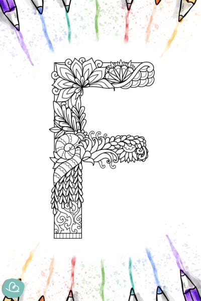 Buchstaben-Mandala Vorlagen zum Ausdrucken - Wunderbunt.de