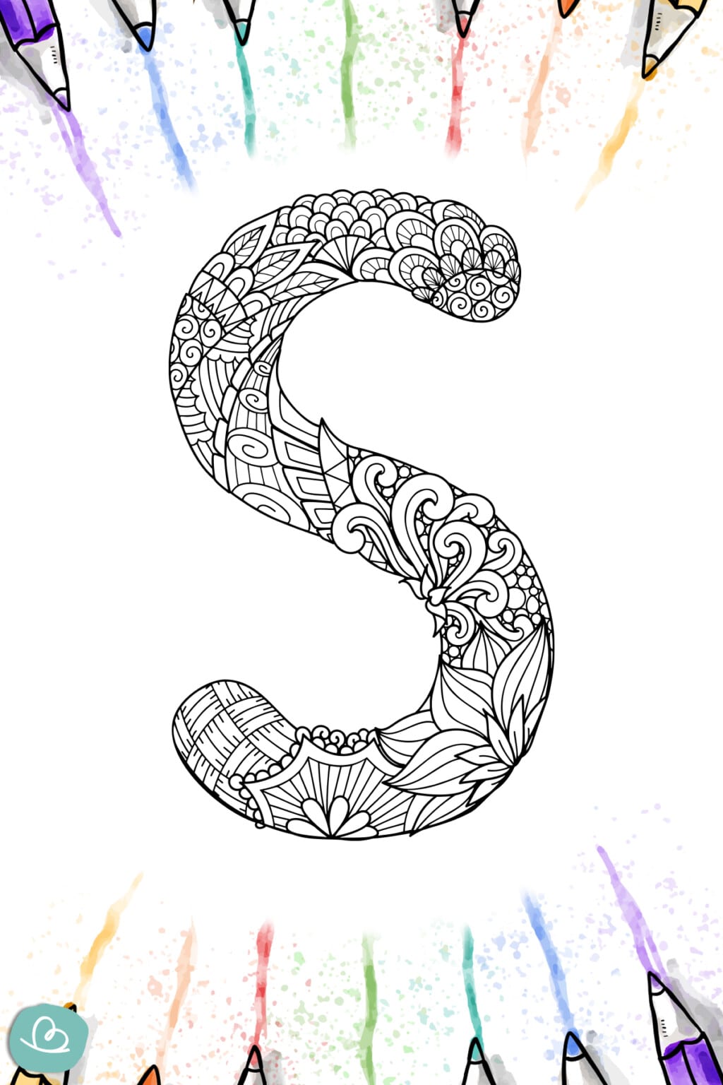 Buchstaben-Mandala Vorlagen zum Ausdrucken - Wunderbunt.de
