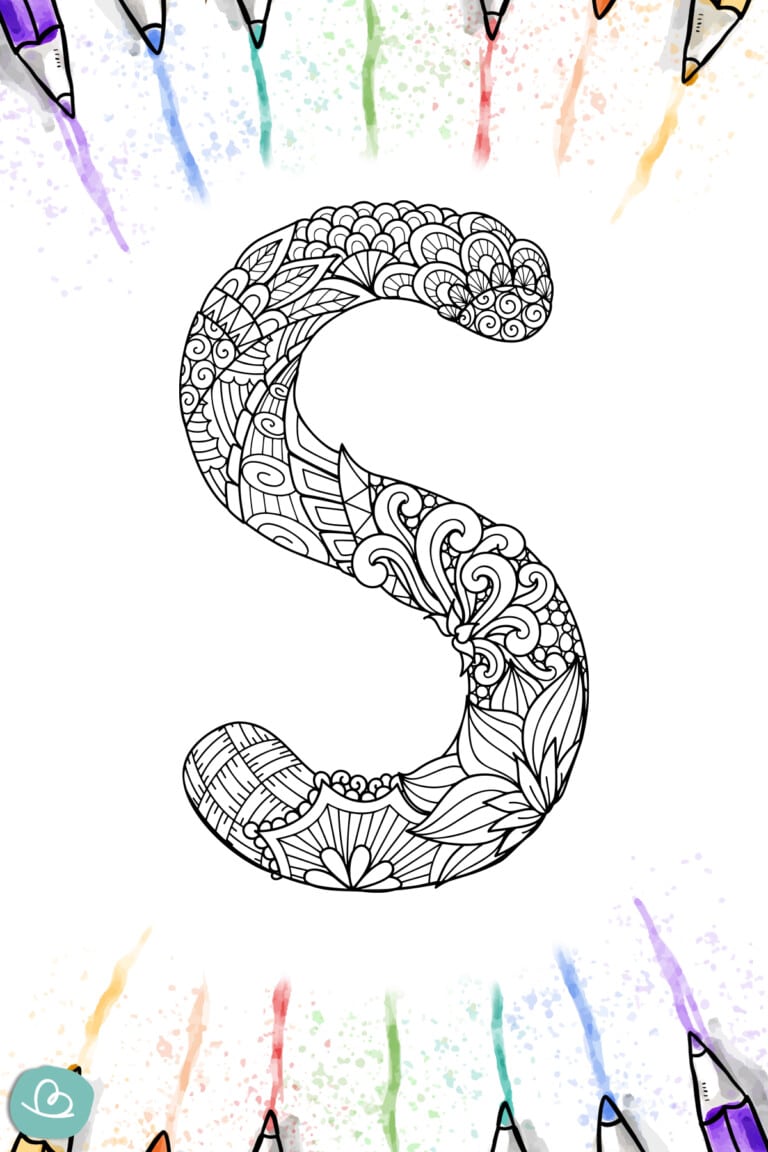 Buchstaben-Mandala Vorlagen zum Ausdrucken - Wunderbunt.de