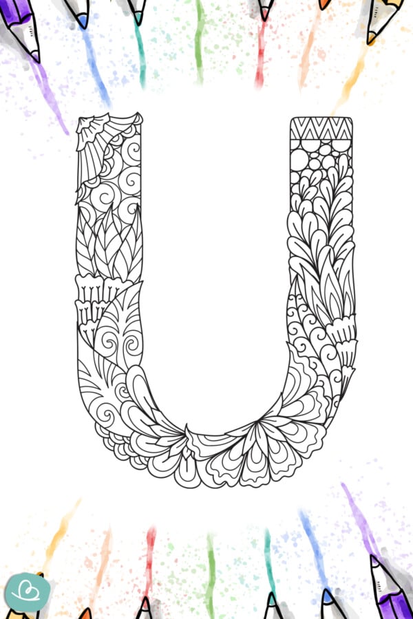 Buchstaben-Mandala Vorlagen zum Ausdrucken - Wunderbunt.de