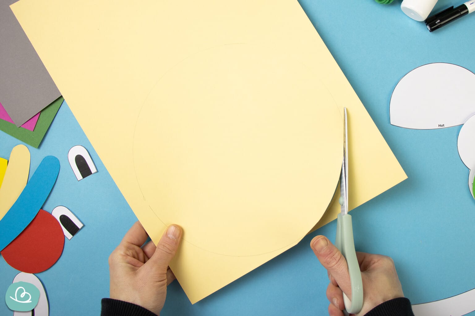  Clown Vorlage zum Basteln 