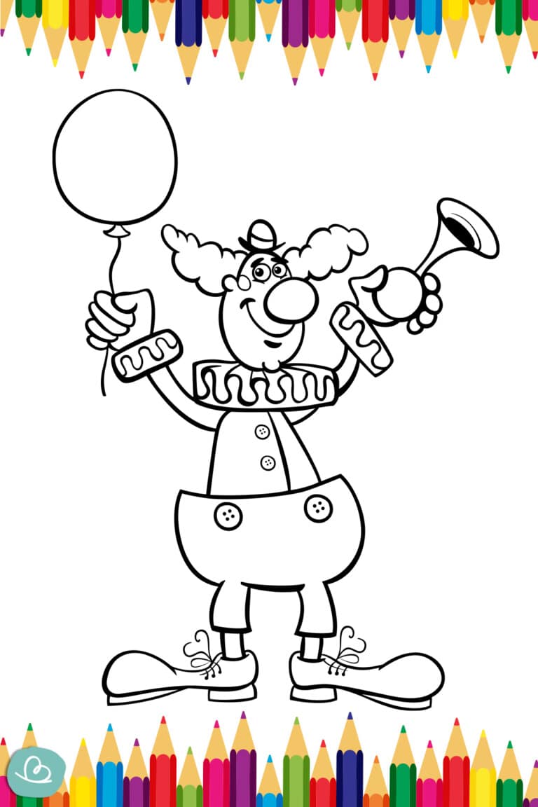 Clowns zum Ausmalen: Spaß, Kreativität und Entspannung für Jung und Alt – Ausmalbilder Kostenlos!