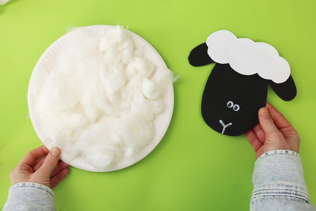 Schaf basteln | 3 einfache Ideen mit Vorlagen - Wunderbunt.de