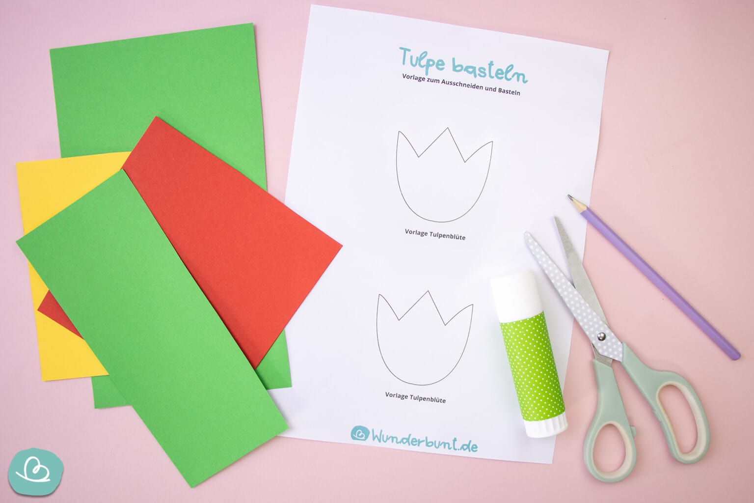  Foto zu Tulpe aus Papier basteln 