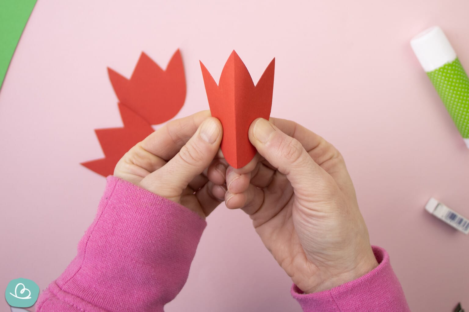 Tulpe Aus Papier Basteln Anleitung Mit Vorlage Wunderbunt De