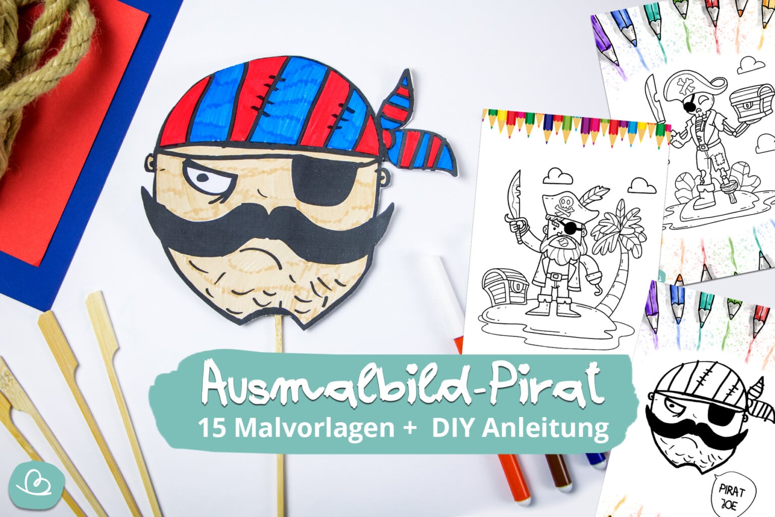  Piraten Schatzkarte basteln 