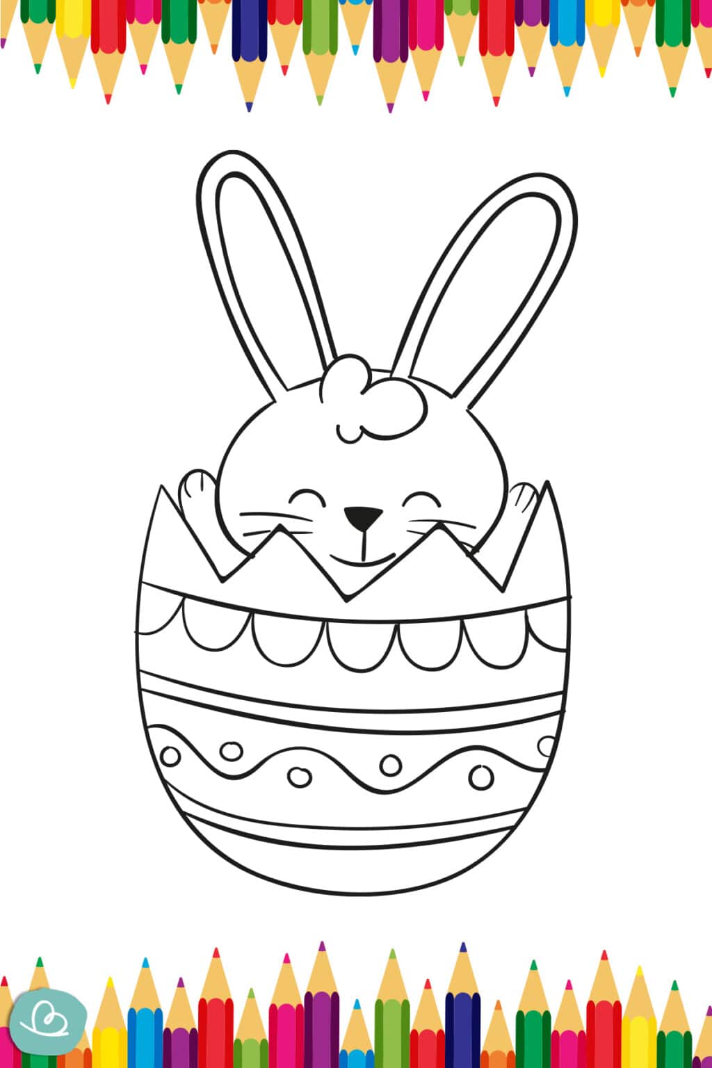 Ausmalbild Osterhase | 20 Malvorlagen - Wunderbunt.de