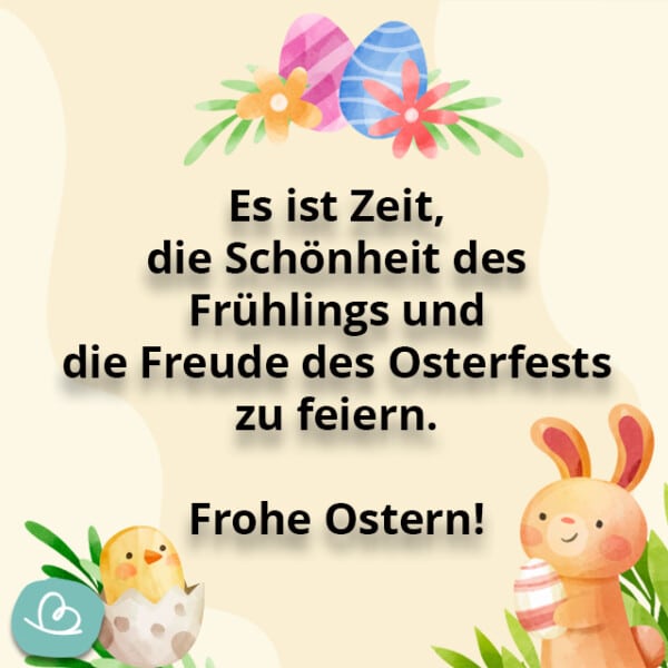 Schöne Ostersprüche 34 Grüße für Ostern Wunderbunt.de
