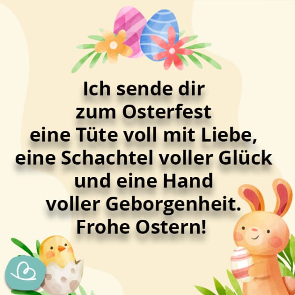 Schöne Ostersprüche 34 Grüße für Ostern Wunderbunt.de