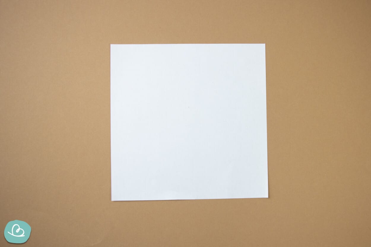 weißes Origami Papier