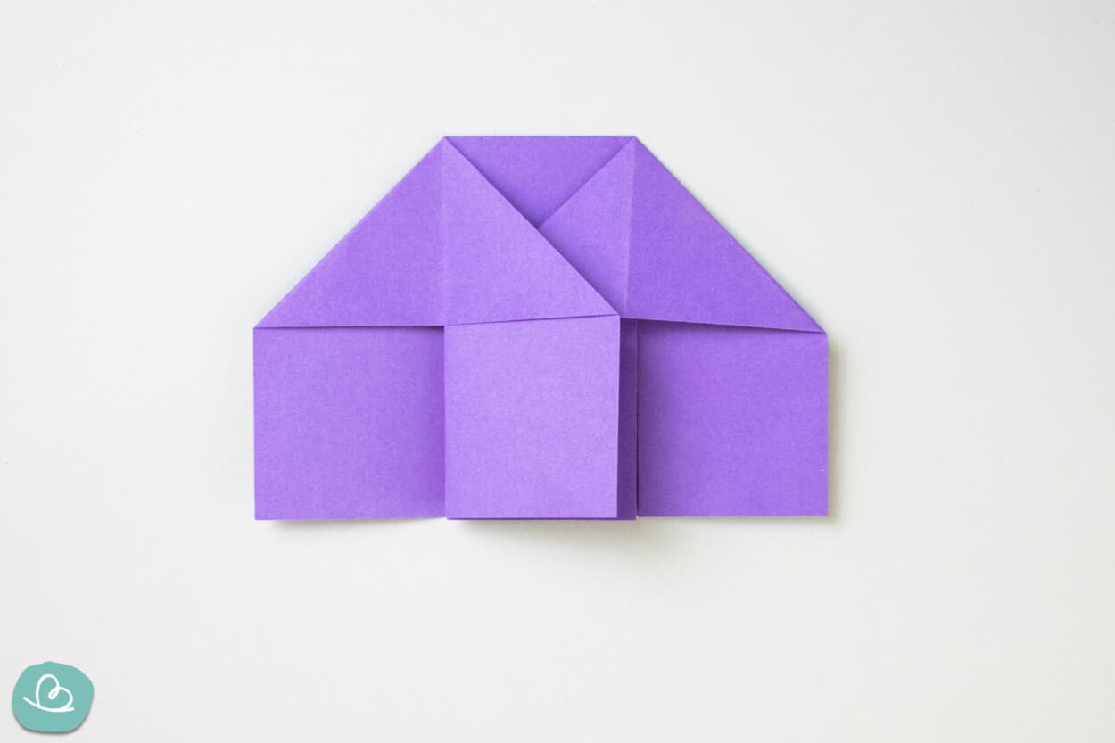 Origami Stuhl falten