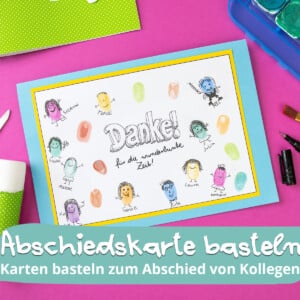 Abschiedskarte basteln