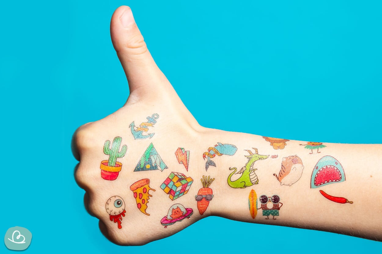 Tatuaggi Temporanei Per Bambini – Set Da 3 Fogli | Ideali Per Festa Di Inizio Scuola E Festa Di Compleanno | JEKA