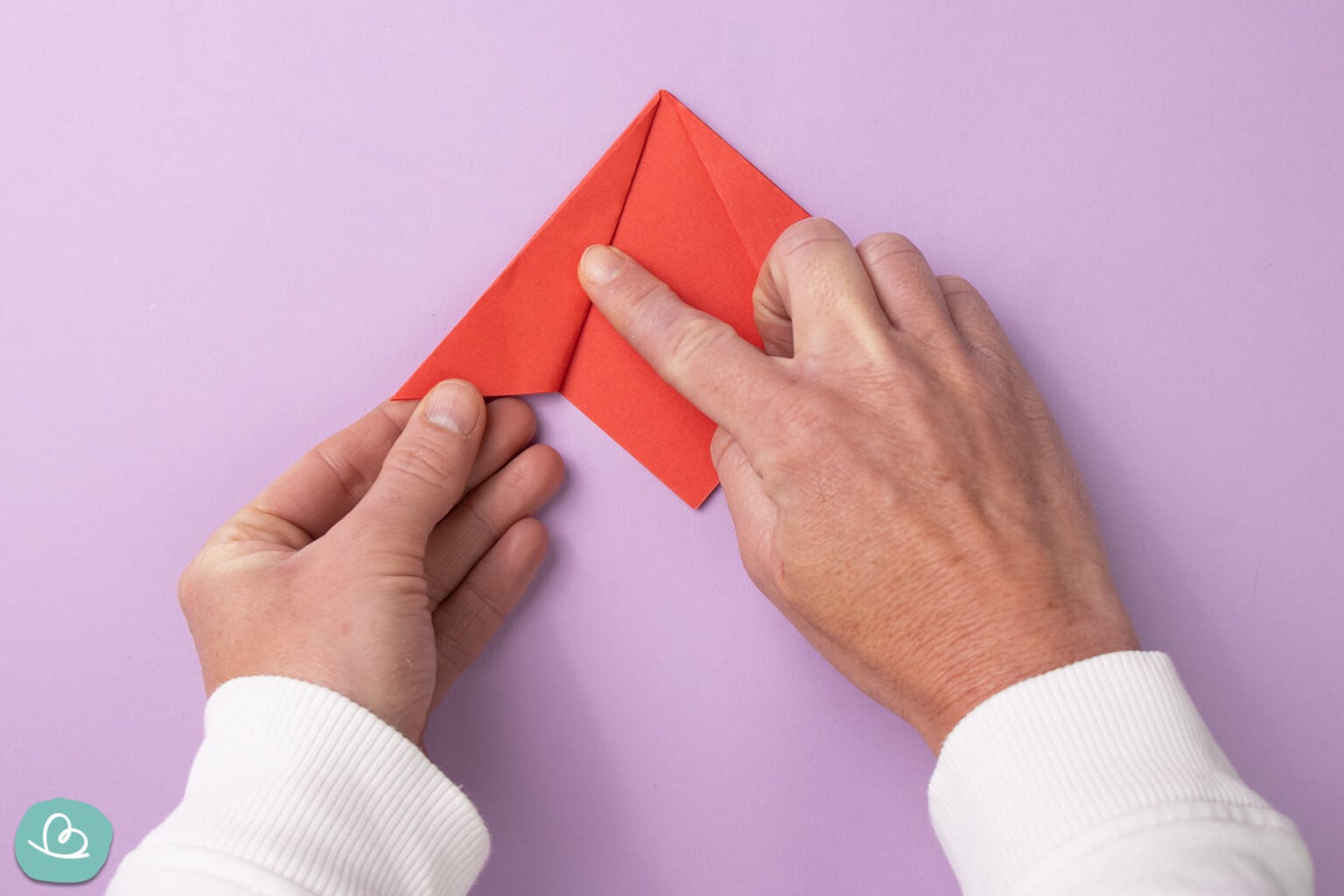 Blume falten | einfache Origami Faltanleitung - Wunderbunt.de