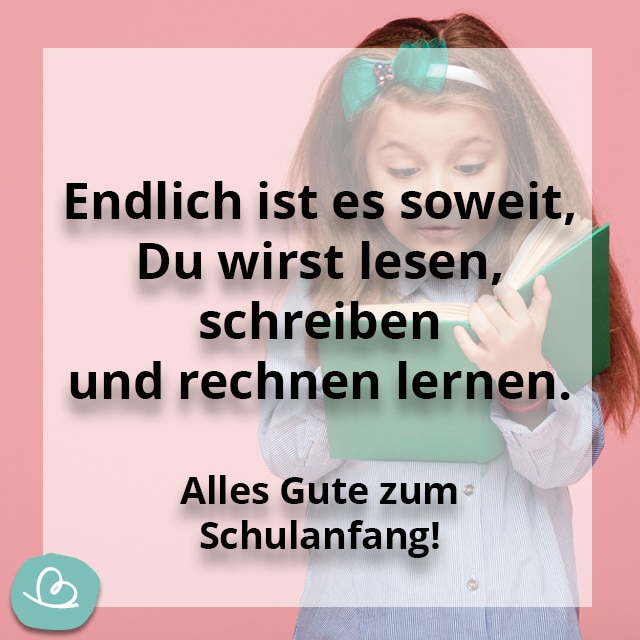 Schulanfang Spruch