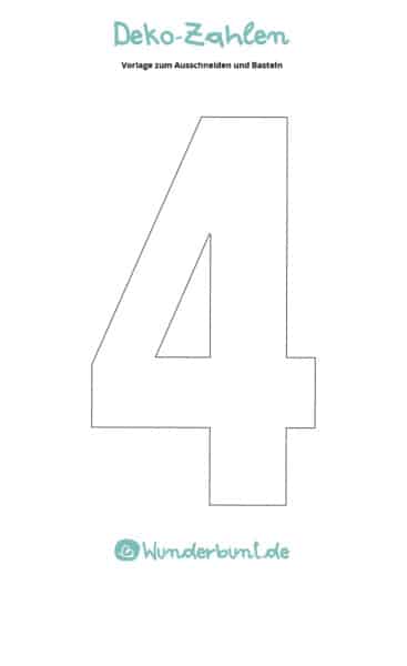 Zahlen Vorlagen | Zahlen 1-10 zum Ausdrucken - Wunderbunt.de