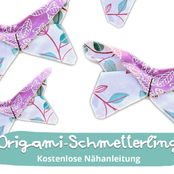 Origami Schmetterling nähen