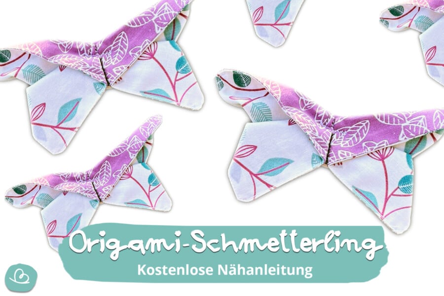 Origami Schmetterling nähen