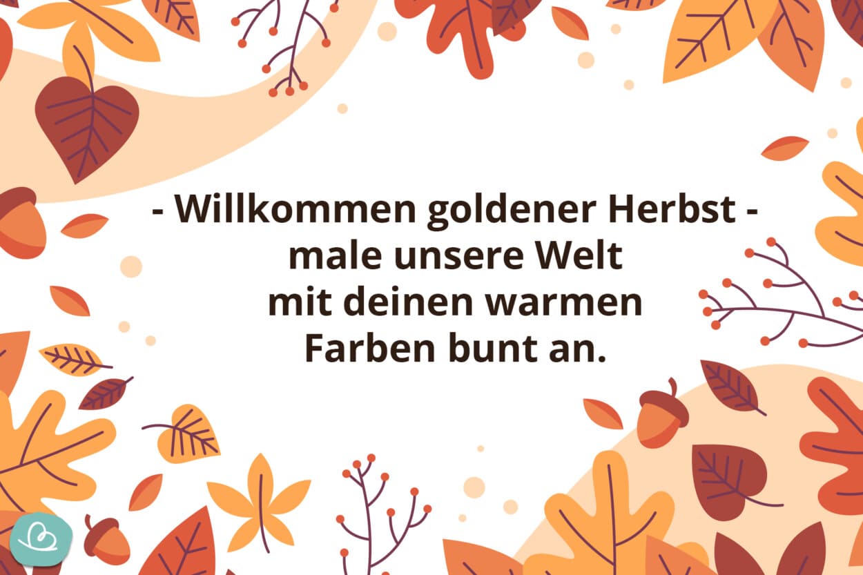 Goldener Herbst Spruch