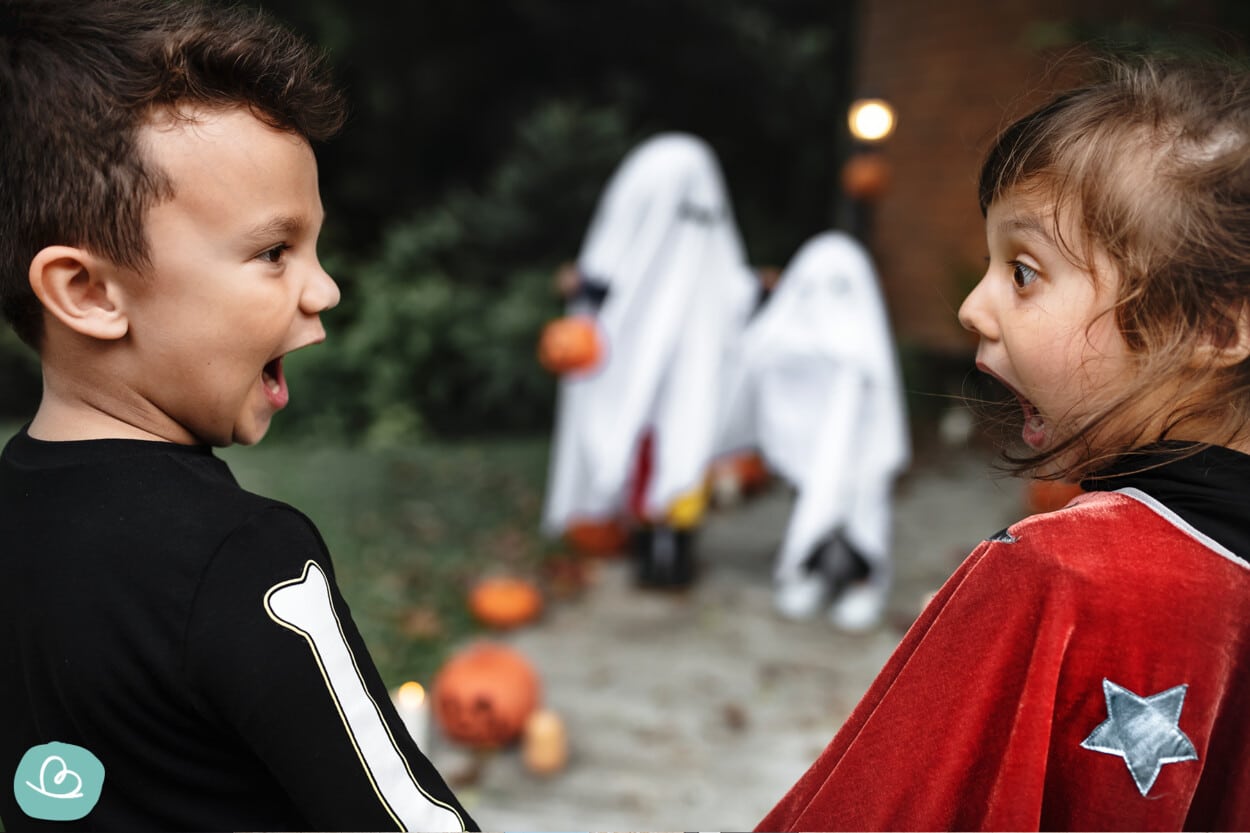 schreiende Kinder Halloween