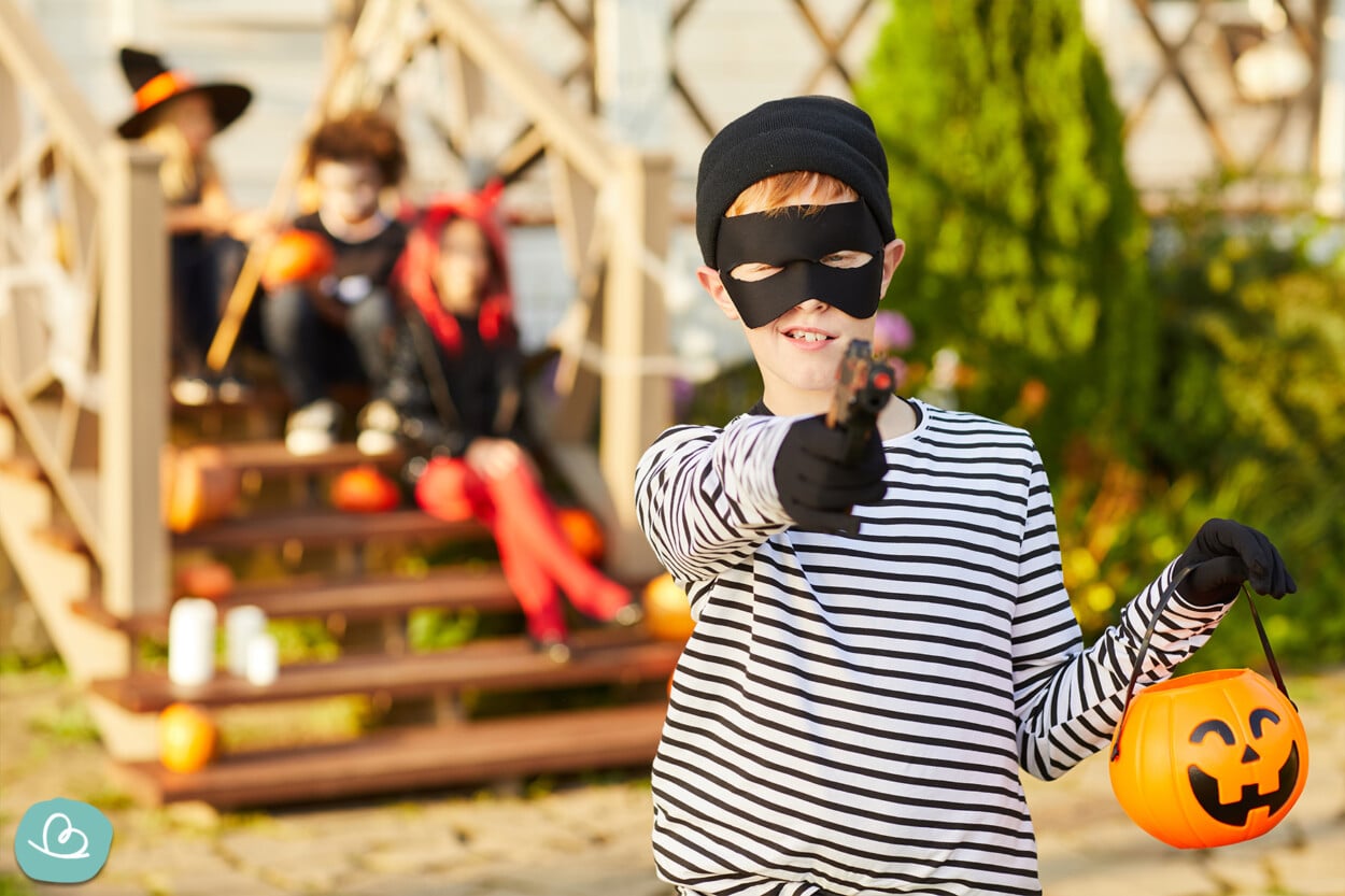 Bankräuber Kostüm Kinder Halloween