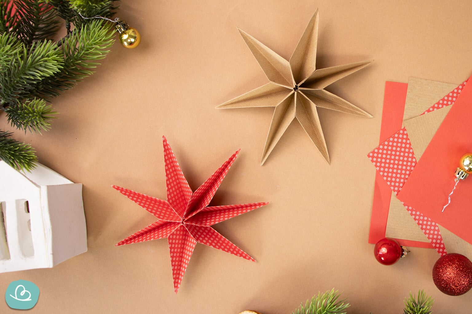 Foto zu Weihnachtssterne falten 