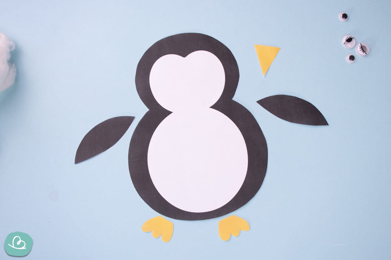 Pinguin aus Papier basteln