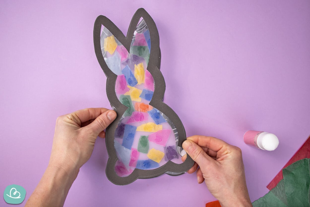 Osterhase Fensterbild | Kostenlose Bastelvorlagen für Ostern
