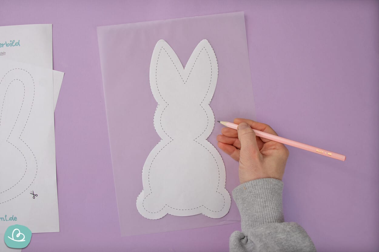  Osterhase Fensterbild 