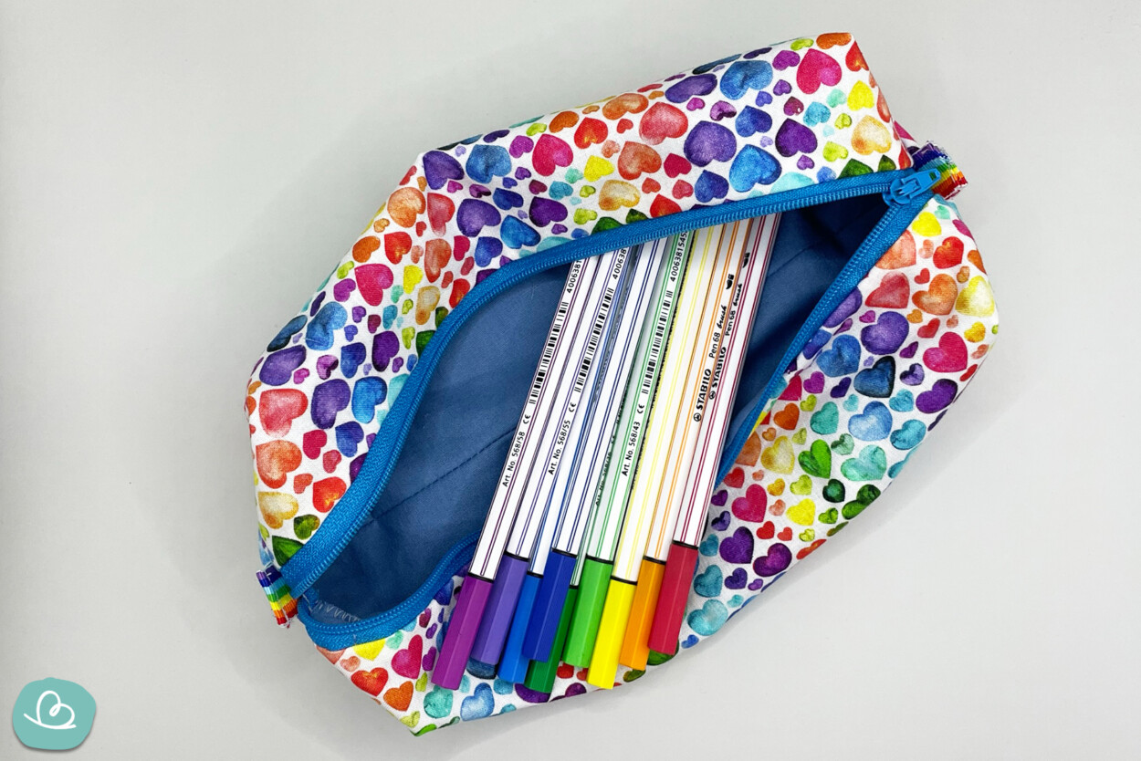 Mybagstory Sonic Federmäppchen - Doppelfach Mäppchen Für Schule 22,5x9,5x7,3cm