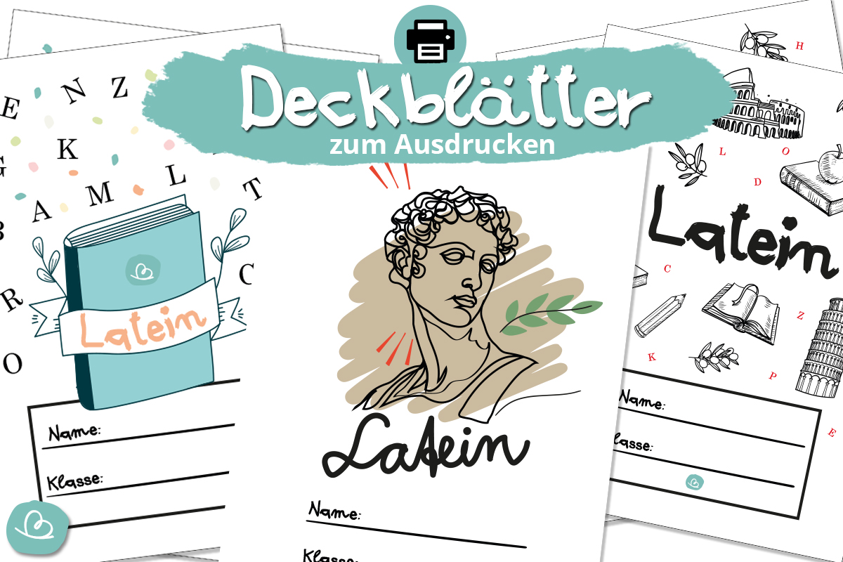 Deckblatt Latein zum Ausdrucken