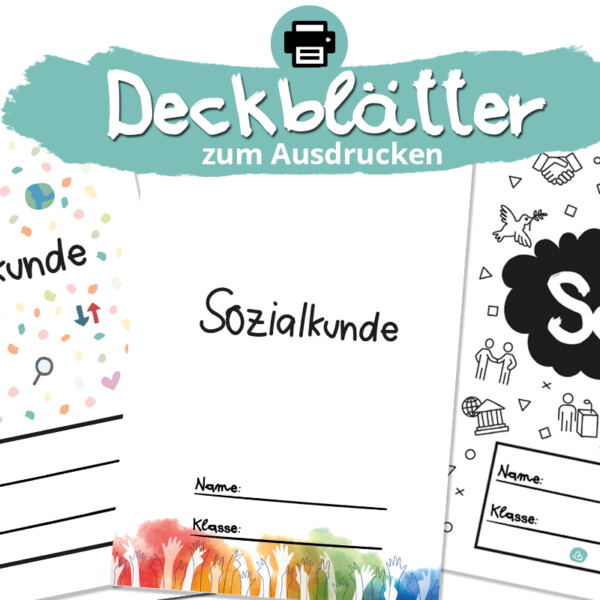 Deckblätter zum Ausdrucken - Sozialkunde