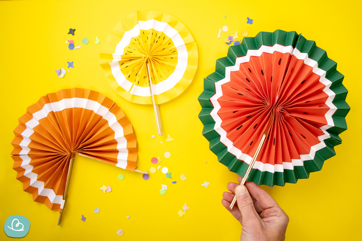 Fächer selber basteln | 3 einfache DIY Anleitungen - Wunderbunt.de