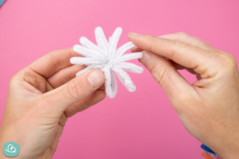 400 Stück Pfeifenreiniger Blumen Set Rosa - DIY Bastelset Mit Stielen, Staubgefäßen & Blumentasche