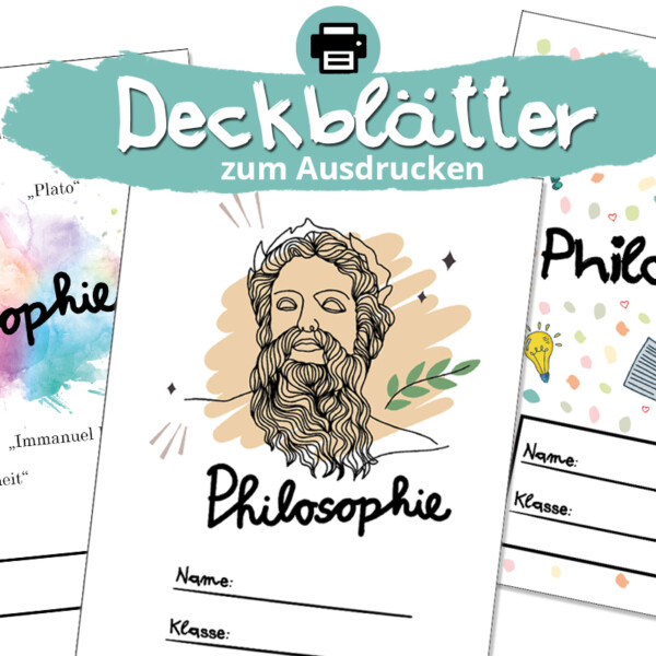 Philosophie Deckblätter zum Ausdrucken