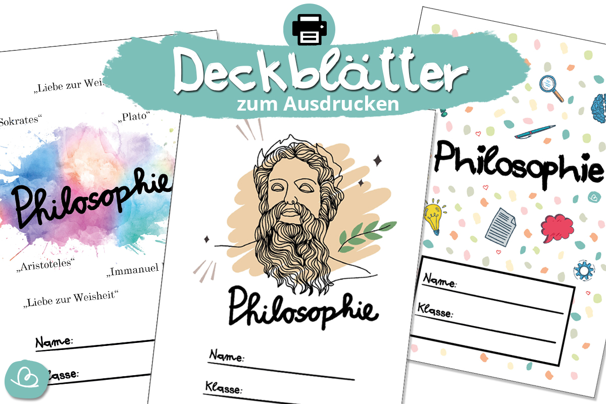 Philosophie Deckblätter zum Ausdrucken