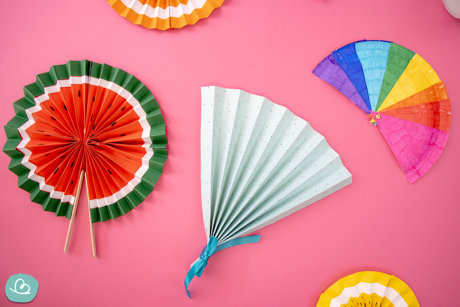 Fächer selber basteln | 3 einfache DIY Anleitungen - Wunderbunt.de