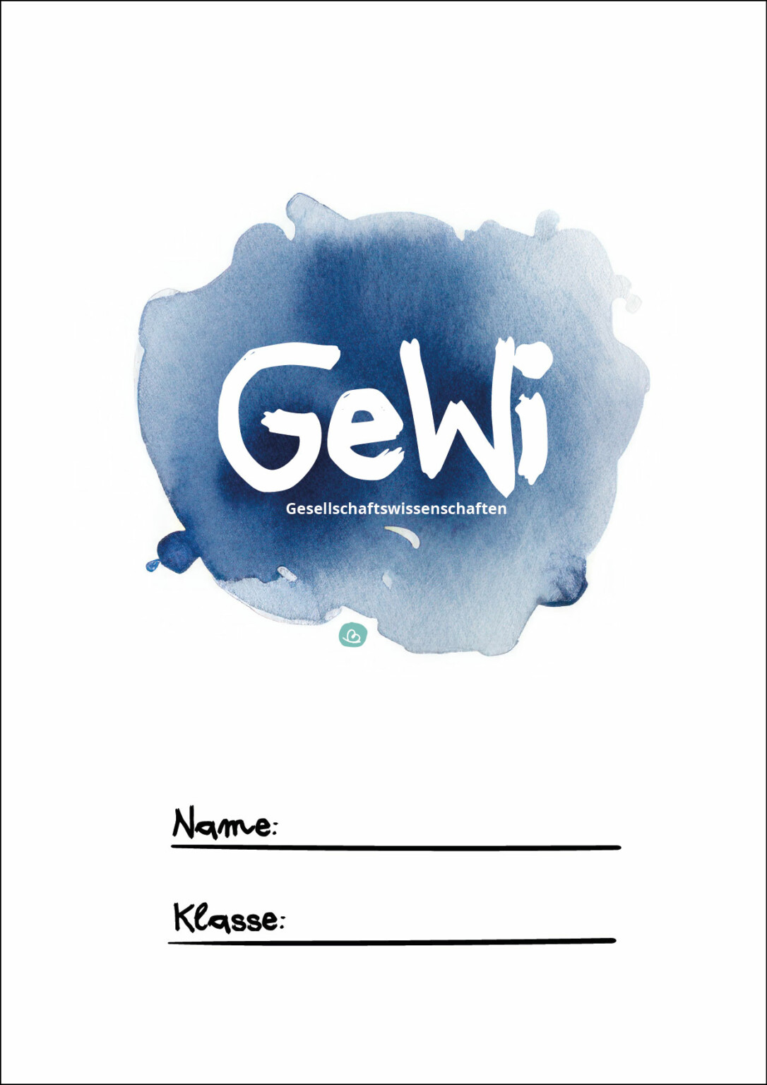 GeWi Deckblätter zum Ausdrucken | 5 gratis Deckblatt Vorlagen