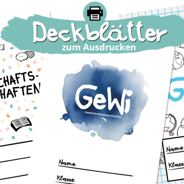 GeWi Deckblätter zum Ausdrucken