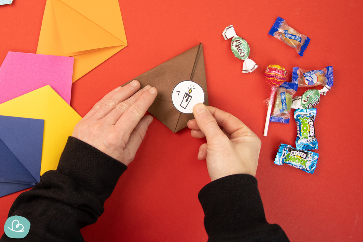 Adventskalender Zahlen aufkleben