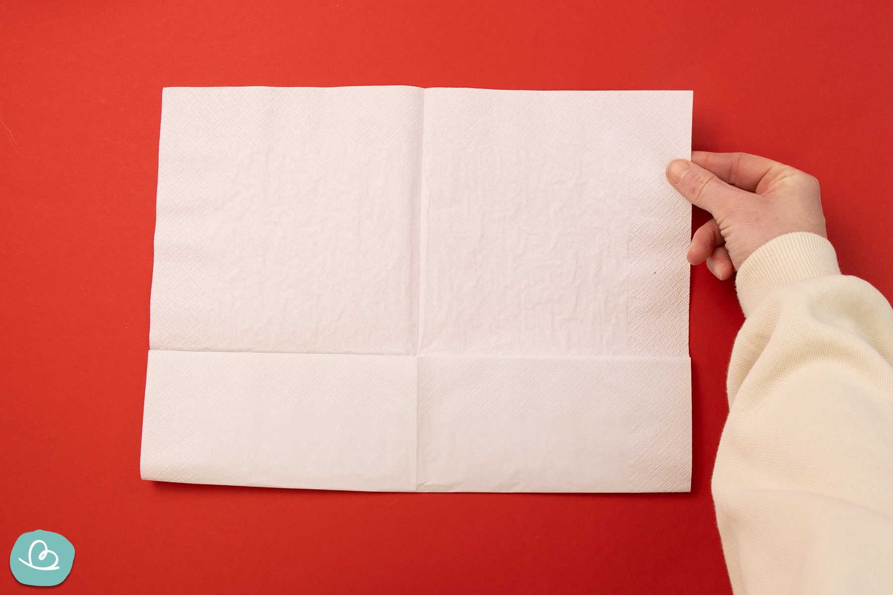 Faltanleitung mit Servietten