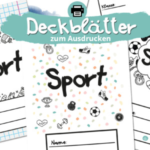 Sport Deckblatt zum Ausdrucken