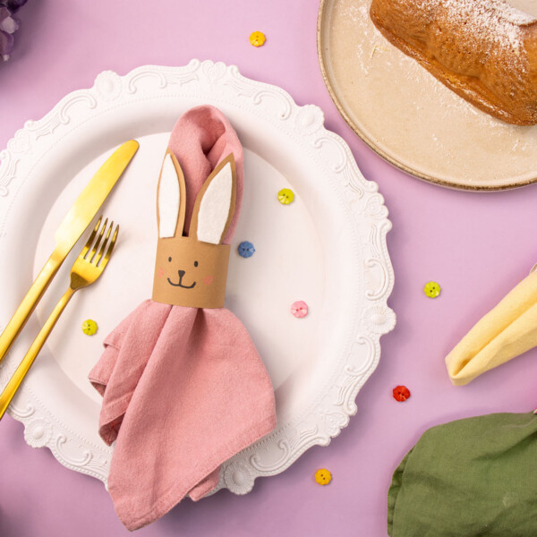 Serviettenringe für Ostern basteln